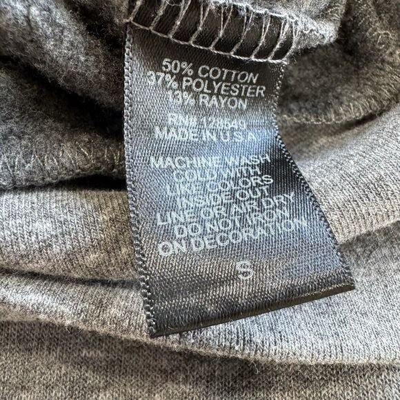 Aviator Nation Gray Hoodie Rainbow 5 Stripe Full Zip Small Sweater PRISTINE - Picture 9 of 9